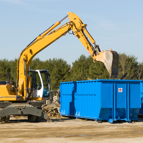 what size residential dumpster rentals are available in Gurley